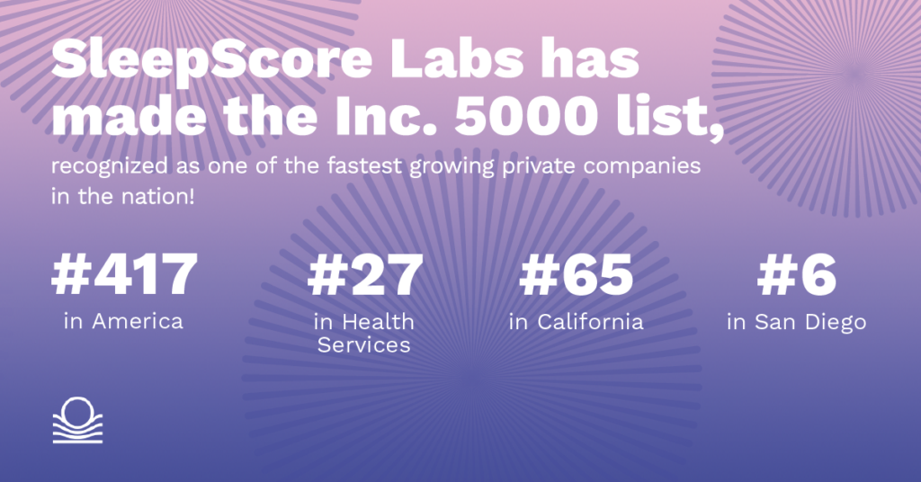 SleepScore Labs Makes Inc 5000 List Of Fastest Growing Privately 